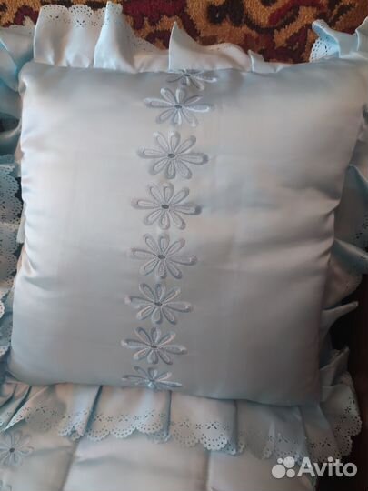 Испанский комплект атласного покрывала 220х180