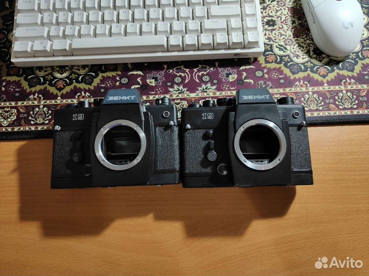 Фотоаппарат зенит 19, неисправные, 2 шт