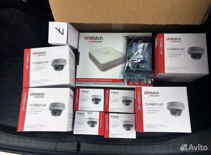 Камера Видеонаблюдения 1920х1080px, Комплекты