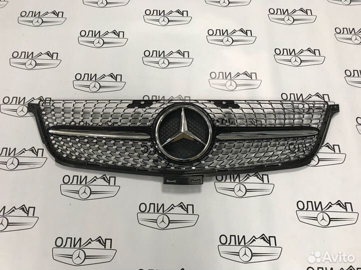 Решетка радиатора даймонд на Mercedes ML W166