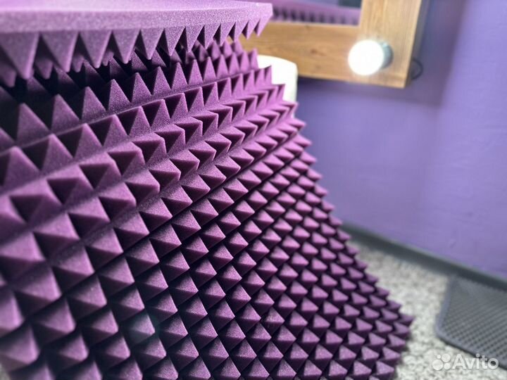 Акустический поролон пирамида и квадраты