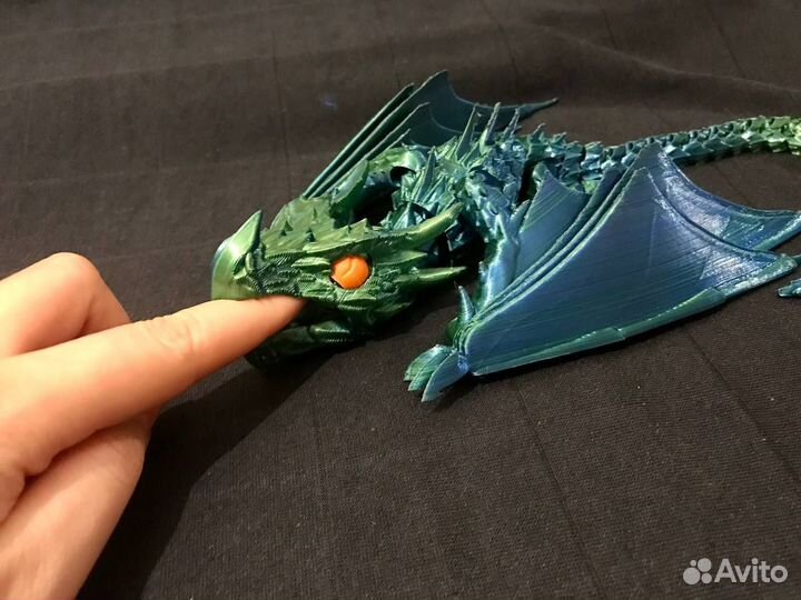Кусачий дракон на шарнирах, 3D печать