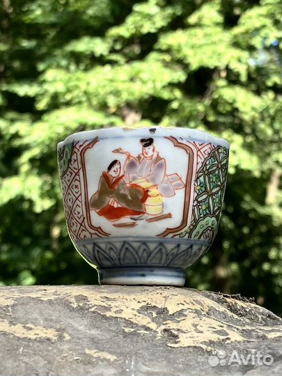 Антикварная пиала, 80мл, Япония