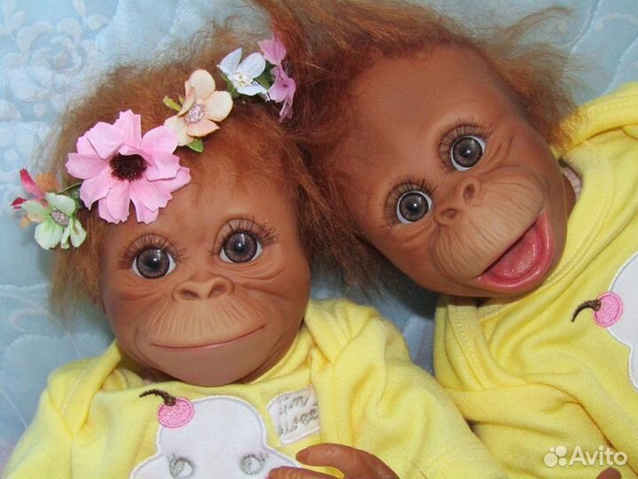 Новые реборн обезьны 2 шт.