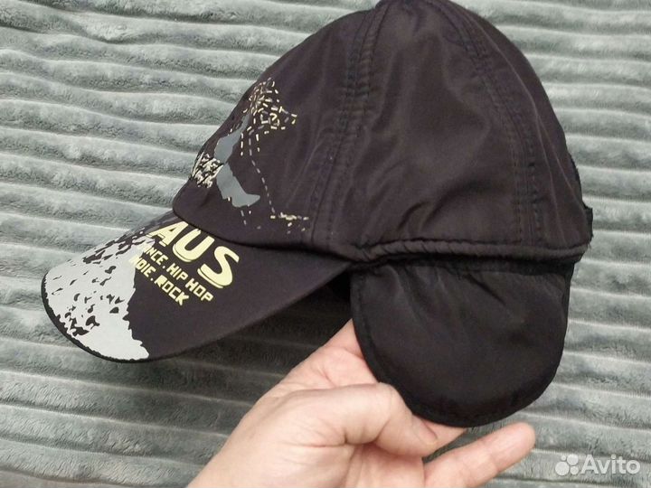 Бейсболка тёплая с ушками