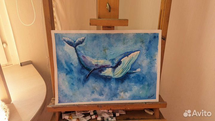 Картина / постер ручная работа / акварель