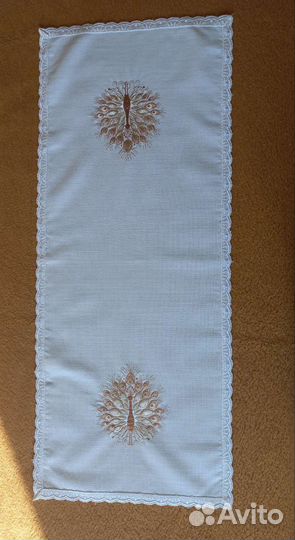 Скатерть винтаж ручная вышивка Германия