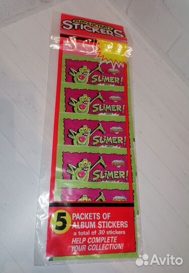 Наклейки Slimer and The Real Ghostbusters