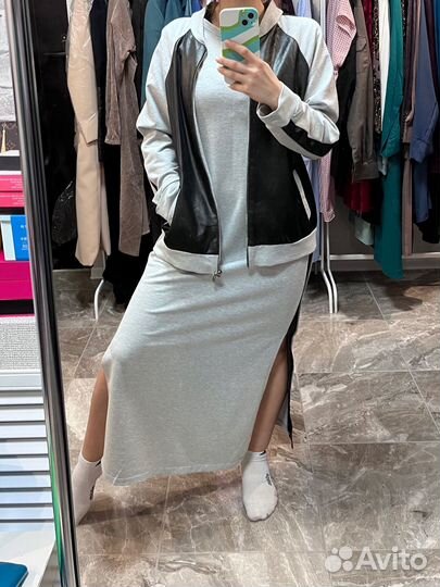 Платье спортивное с бомбером