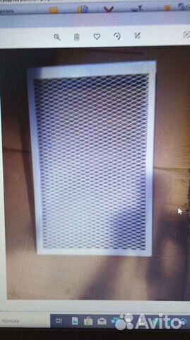 Экран-отражатель на чугунные батареи из 4-х секций