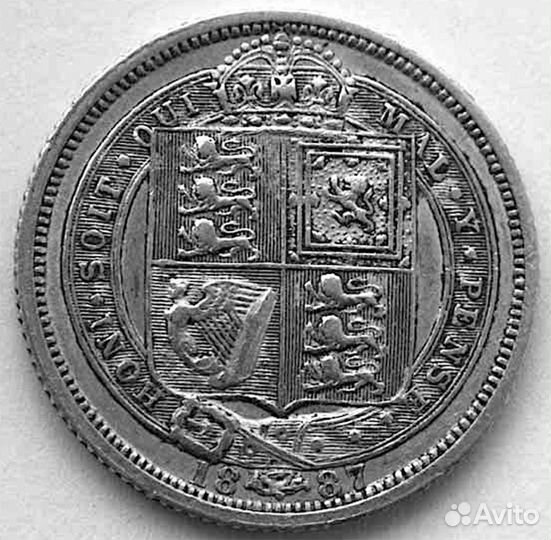 Великобритания, Виктория, 6 пенсов 1887