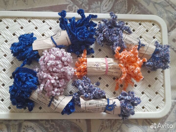 Отрезы ткани хлопок СССР, марля, синель шелковая