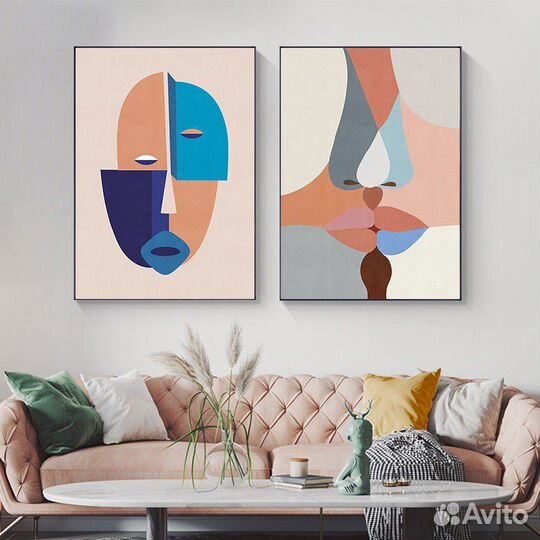 Картина на холсте интерьерная абстракция