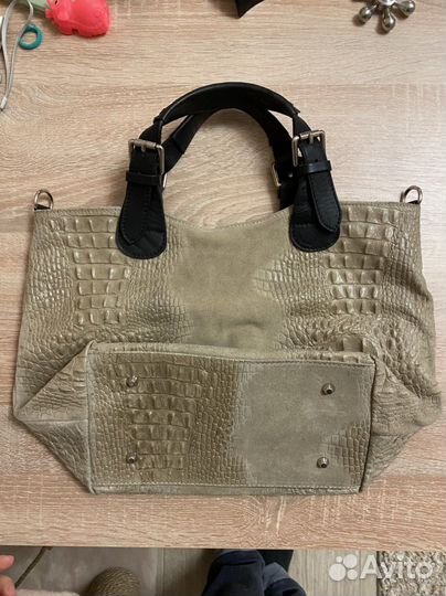 Сумка итальянская из телячьей кожи Sefaro Exotic