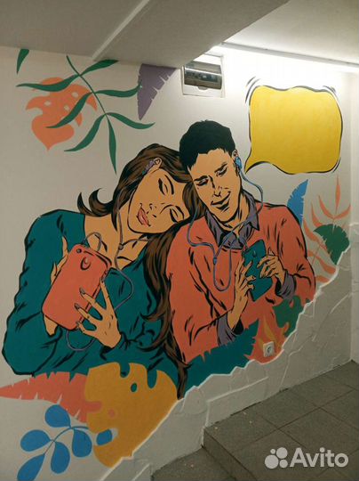 Роспись стен, картины на заказ