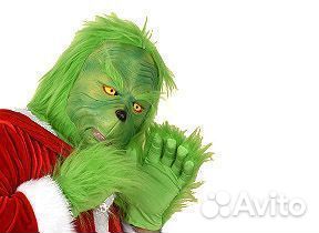 Маска Гринч карнавальная латекс