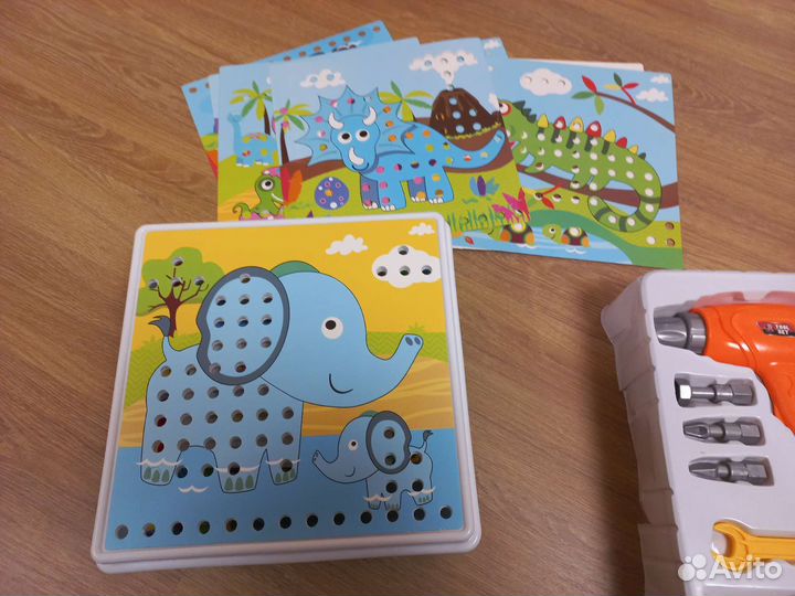 Развивающий конструктор с шуруповертом