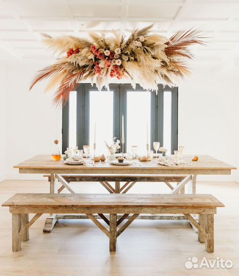 Декор из пампасной травы