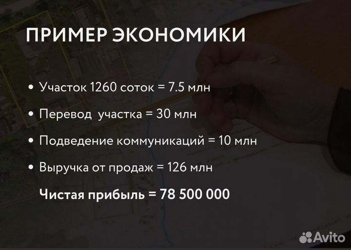 Инвестиции в действующий бизнес по делению земли