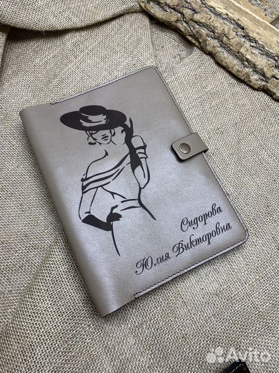 Блокнот из натуральной кожи