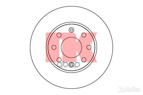 Диск тормозной перед 205008 Nk