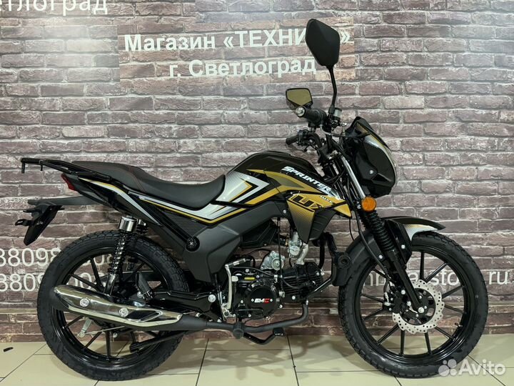 Мопед большой Sprinter Lux 125cc 18колесо(2024)