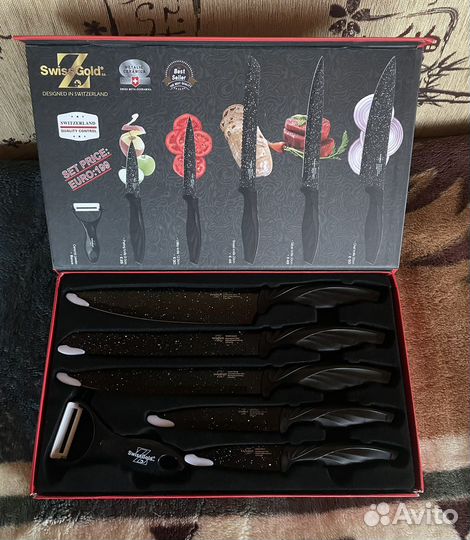 Набор из 5 ножей и овощечистки