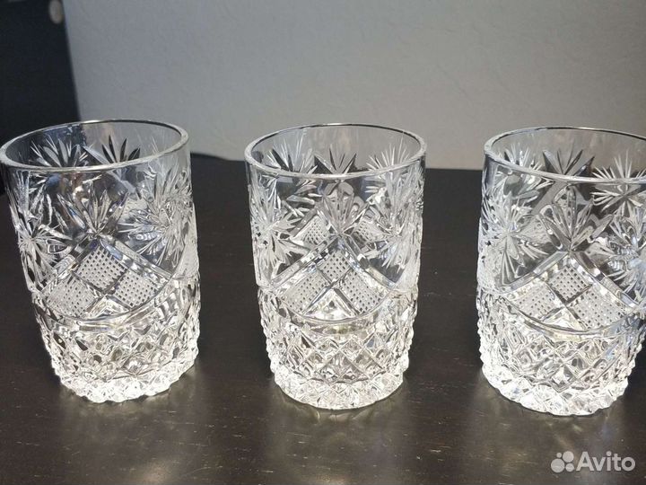 Хрустальные стаканы малые СССР