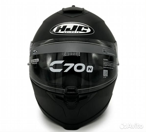 Шлем (интеграл) C 70 semi flat black HJC матовый