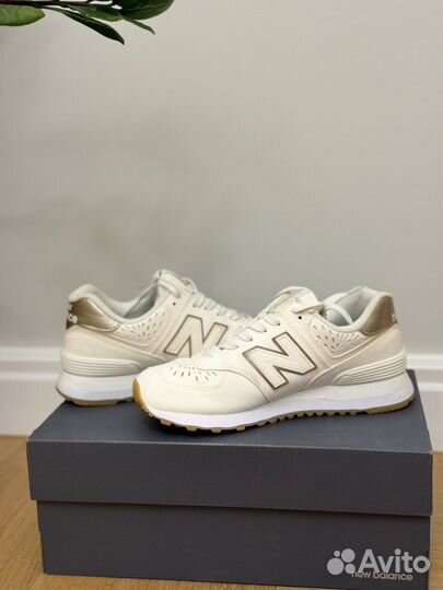 Кроссовки new balance 574 оригинал белые