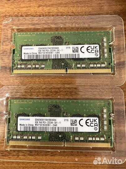 Оперативная память Samsung 2x8 гб DDR4 3200 sodimm