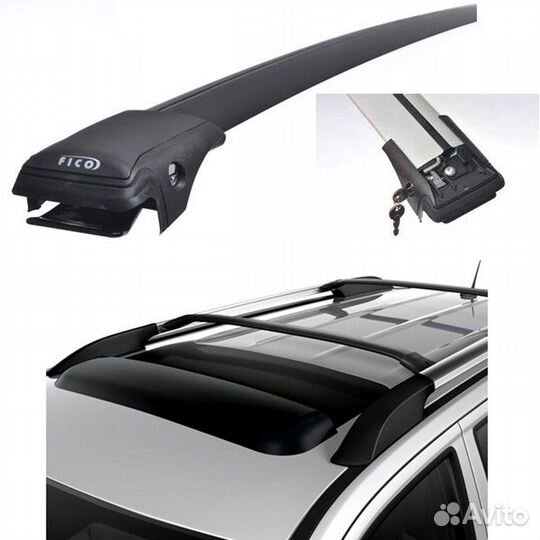 Багажники на рейлинги автомобиля ficopro