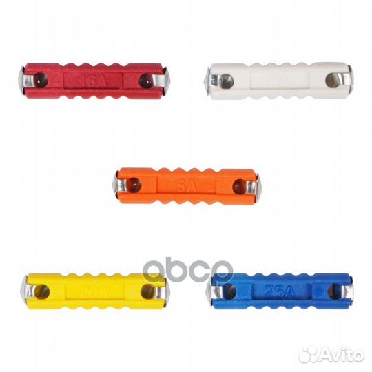 Предохранители цилиндрические в пласт.коробке (360