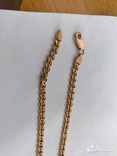 Цепь золотая женская