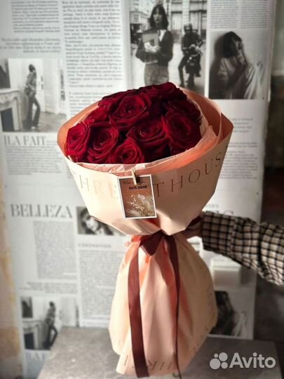 Розы красные эквадор