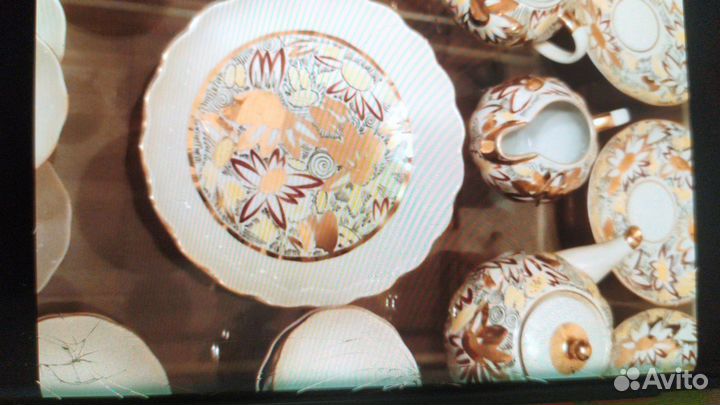 Сервиз СССР золотые ромашки