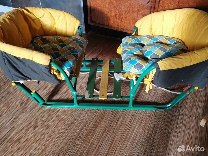 Санки для двоих детей
