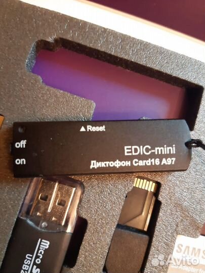 Диктофон Edic-mini Card 16+ А97