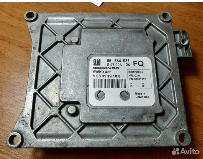 Эбу opel astra H z18xer(дод)