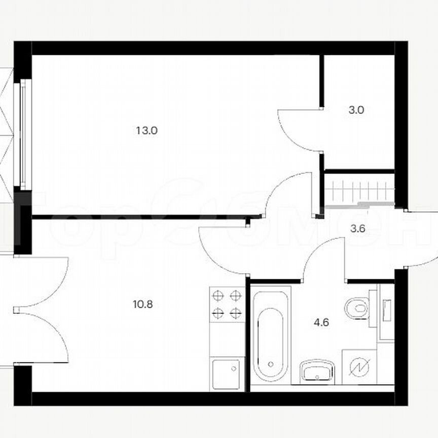 1-к. квартира, 35 м², 15/24 эт.