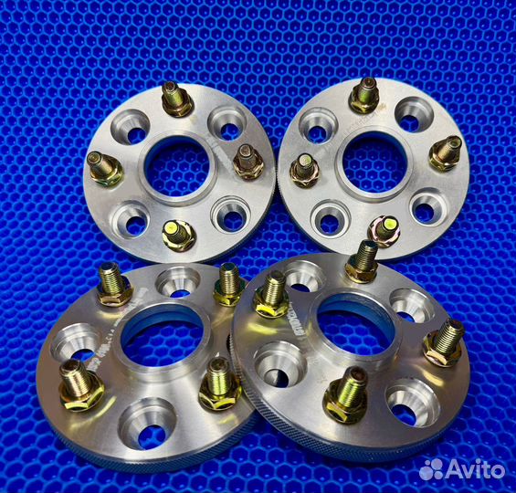 Проставки 2шт 4х100 15мм цо54.1 12*1.5. 7075-Т6