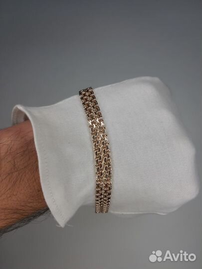 Золотой браслет Двойной Бисмарк 21гр на заказ