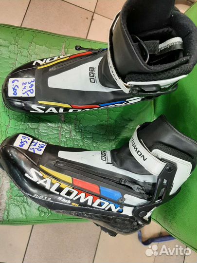 Лыжные беговые бот коньковые salomon S-lab Европ