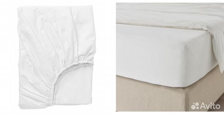 Простынь натяжная Икеа Двала 90х200 новая