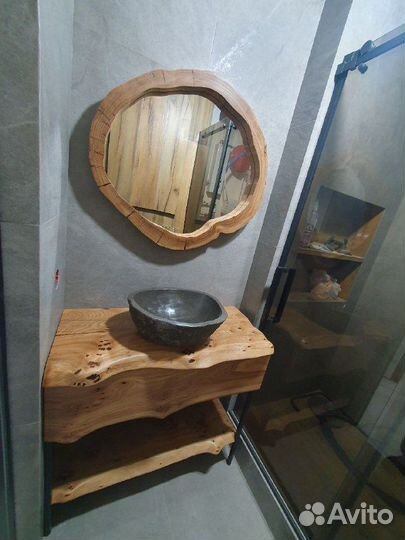 Зеркало лофт массив