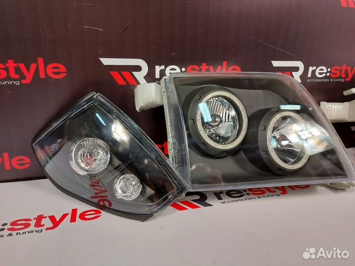 Фары Toyota Land Cruiser Prado 95 LED Темные R2104