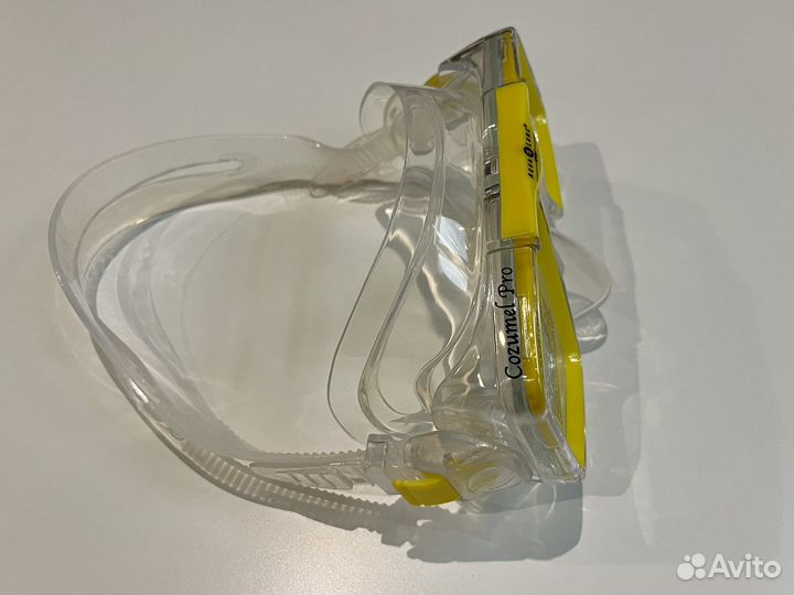 Комплект маска и трубка AquaLung Cozumel Pro жёлты