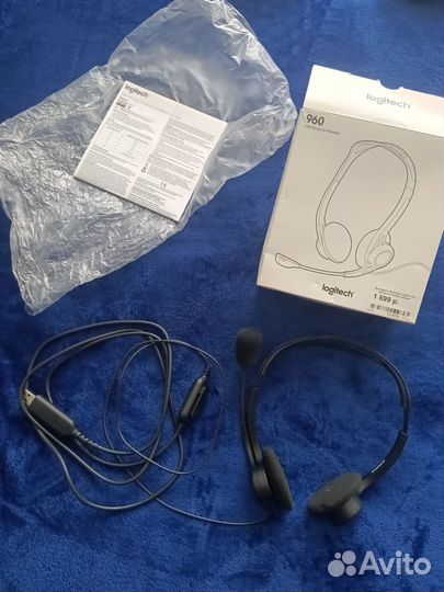 Наушники/гарнитура с микрофоном проводные