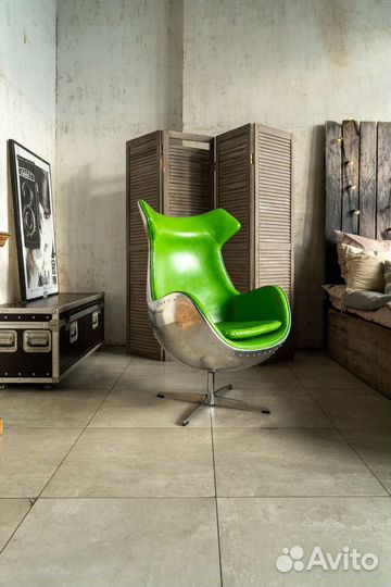 Кресло Aviator Wide Egg Yellow