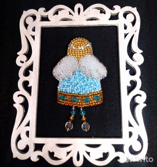 Брошь ручной работы Ангел